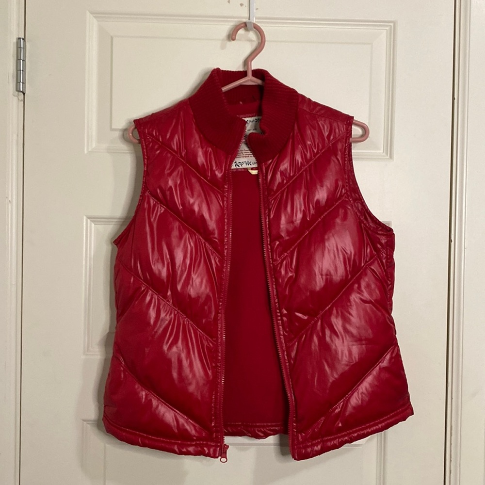 CLEARANCE Red Quilted Puffer Vest - old navy medium